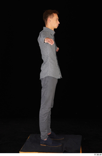  Alessandro Katz black shoes business dressed grey shirt grey trousers standing t poses whole body 0007.jpg